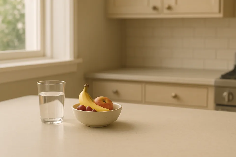 EverydayVital BerbeVital on a pale stone kitchen counter